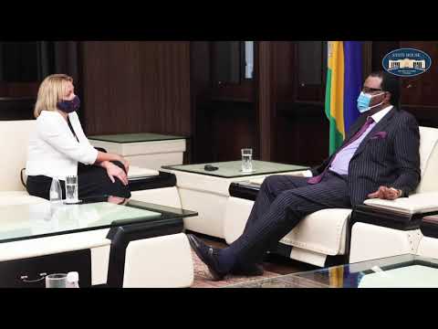 H.E. Ms Kate Airey, British High Commissioner's farewell courtesy call on President Hage G. Geingob.