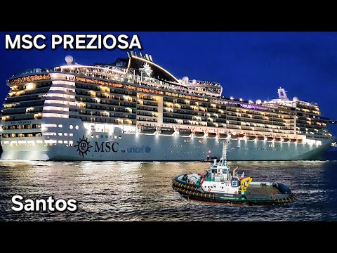 Thumbnail for MSC PREZIOSA  Santos ship navio cruzeiro o maior  @cruzeiros2025  #drone #google