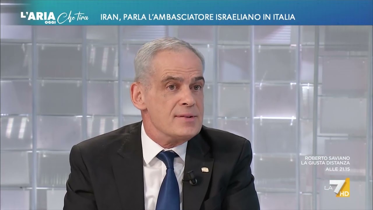 Ambasciatore israeliano Peled: “Combattiamo da quando siamo nati, vogliamo solo vivere in ...