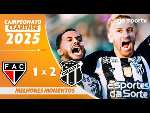 Gols e lances de Ferroviário x Ceará