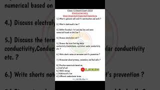 Electrochemistry most important questions for class 12 board exam 2024 #shorts #chemistry #class12