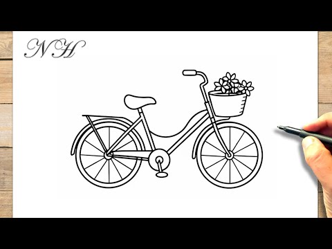 Comment dessiner un vélo facile