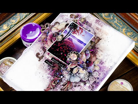 Mixed Media Canvas Tutorial with Anastasi Kuznetsova