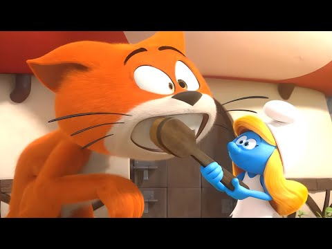 Agora você é um gato Smurf! 🐱 • Os Smurfs 3D • Desenhos animados para crianças