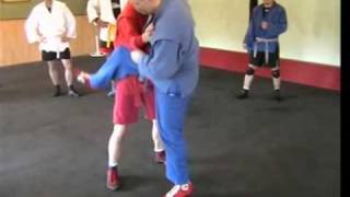 Sambo Technique - Scissor Variation/Flying Leglock