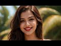 4K Indian Fashion Show AI Art Lookbook Model Swimming Pool