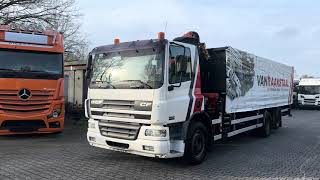 Camion b&acirc;ch&eacute; DAF CF310 6X2 Palfinger PK 12000 | Image 4 - Autoline