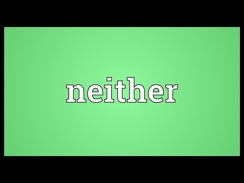 Neither Meaning