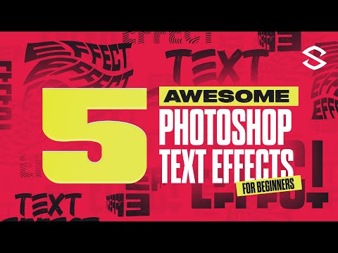 5 Photoshop Text Effects AMAZING For BEGINNERS