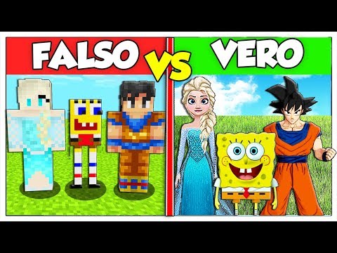 RIESCI A TROVARE IL FALSO CARTONE ANIMATO? - Minecraft ITA