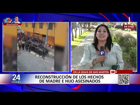 San Martín: realizan reconstrucción de los hechos por caso de madre e hijo asesinados