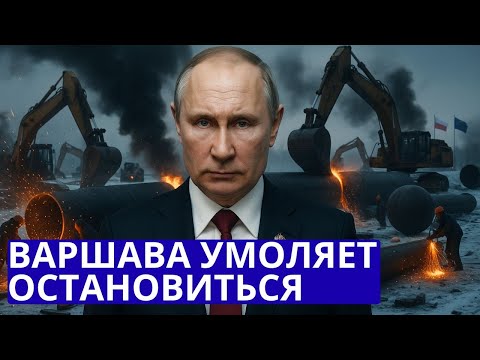 Экстренная новость Варшава в панике Россия демонтировала газопровод в Европу  Польша в шоке, рынки р