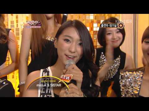 [1080P] 씨스타 & 미쓰에이 - 출연자 대기실 (110812)