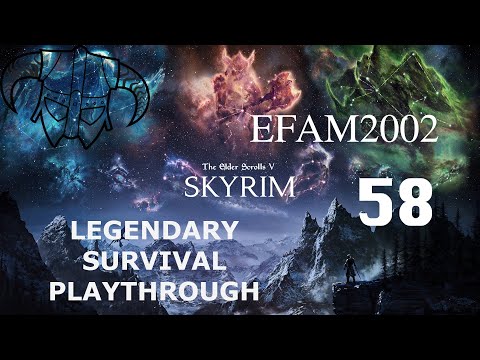 Skyrim Livestream!! Legendary Difficulty / Survival Mode Ep. 58