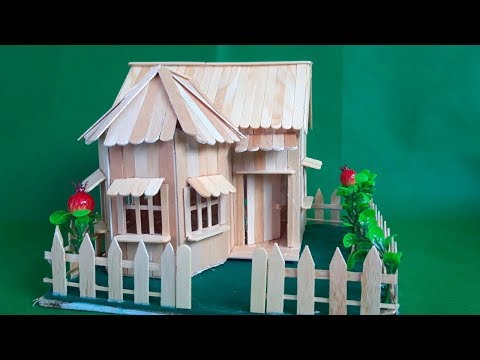 Make a Cute House using Popsicle Stick - DIY Miniature House