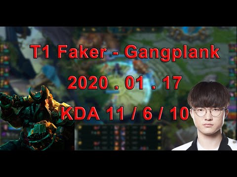 [T1 Faker] - Gangplank vs Nocturne | League of Legends (Patch 10.1)