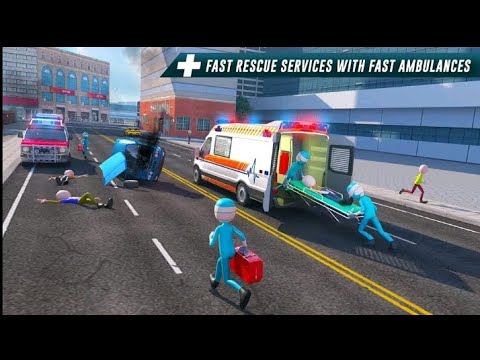 Stickman Ambulance Roof Stunts,Android Gameplay ,#gameplay #gaming #games