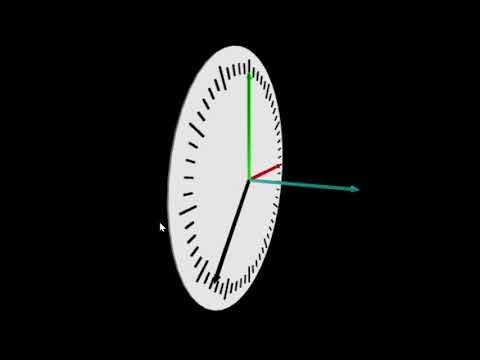Clock Face Using Vpython