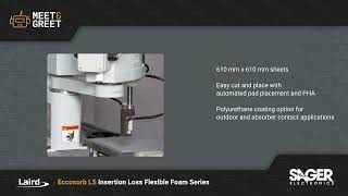 Laird Performance Materials Eccosorb LS Series Lossy, Flexible Foam Absorber