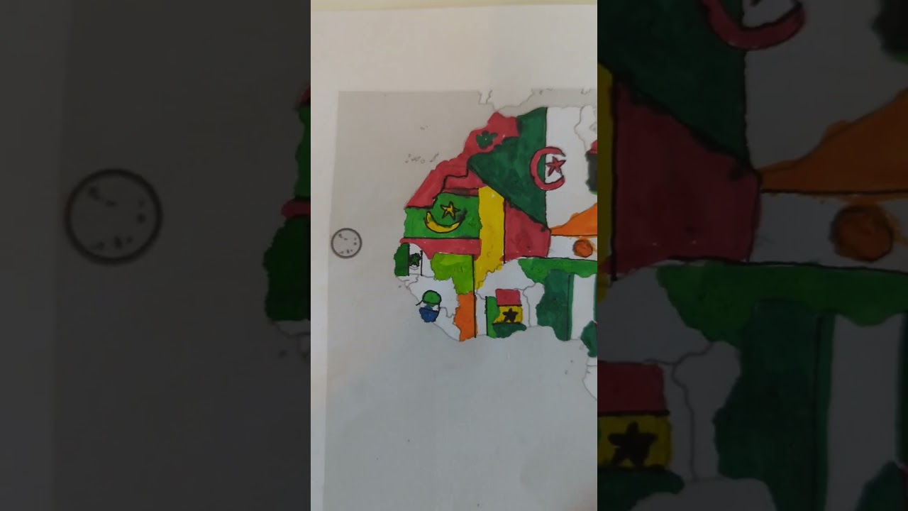 Map of Africa - Senegal #flag #country #geography