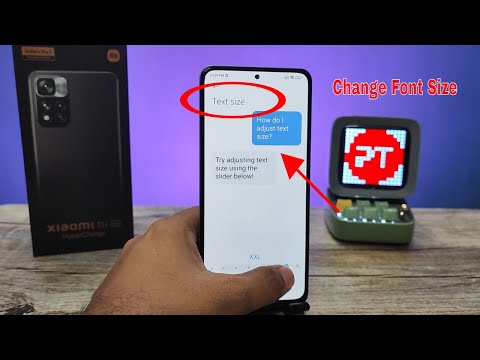 How to Change Font Size in Xiaomi 11i and Xiaomi 11i Hypercharge