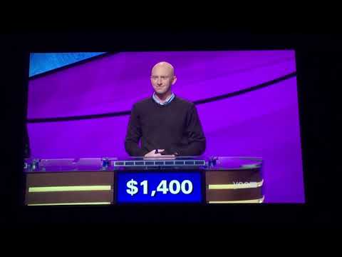 Jeopardy, Jessica Garsed Day 2 - contestant wagers ONLY $1,000 1st Daily Double..... (10/8/19)