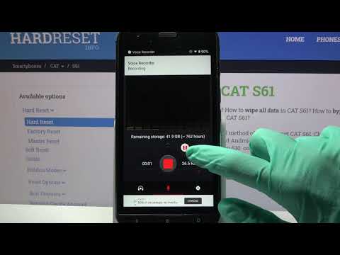 How to Record Sounds in CAT S61?