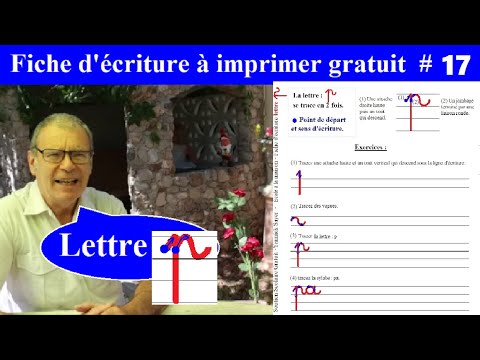 Fiche d'écriture à imprimer | Exercice GS CP CE1 lettre p # 17
