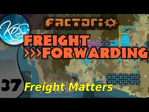Factorio Freight Forwarding Mod 36 - BUILDING UP INFRASTRUCTURE - Let's Play