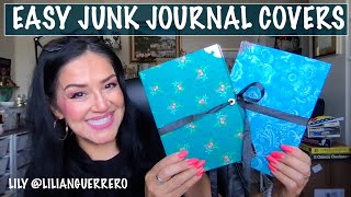Easy Junk Journal Cover From A Cereal Box and Pretty Fabric