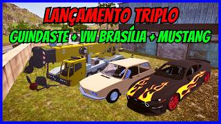 ????Gameplay Novo Mod Guindaste + Mod de Carro VW Brasília | Mustang | Proton Bus Simulator