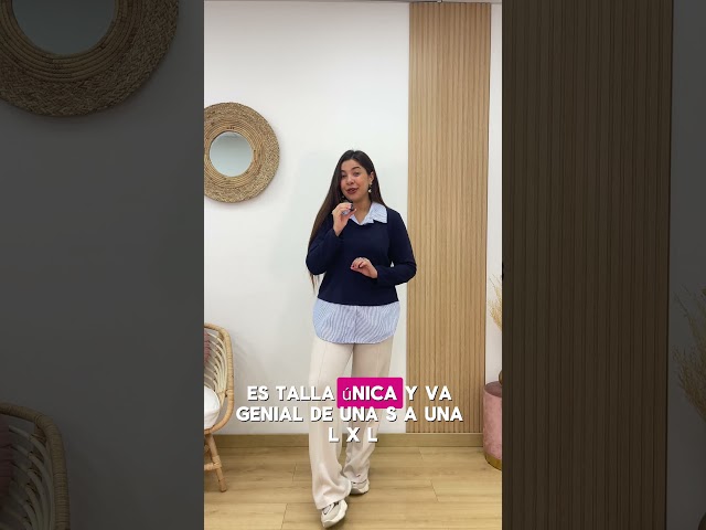 Vídeo relacionado con deMossa - Camisa larga con diseño frontal Camiseta