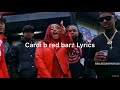 Cardi b red Barz (Lyrics)