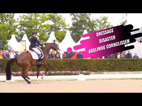 Dressage Disaster: Adelinde Cornelissen - Liquido Thinks The Floor Is Lava - Escorted Out Of Ring