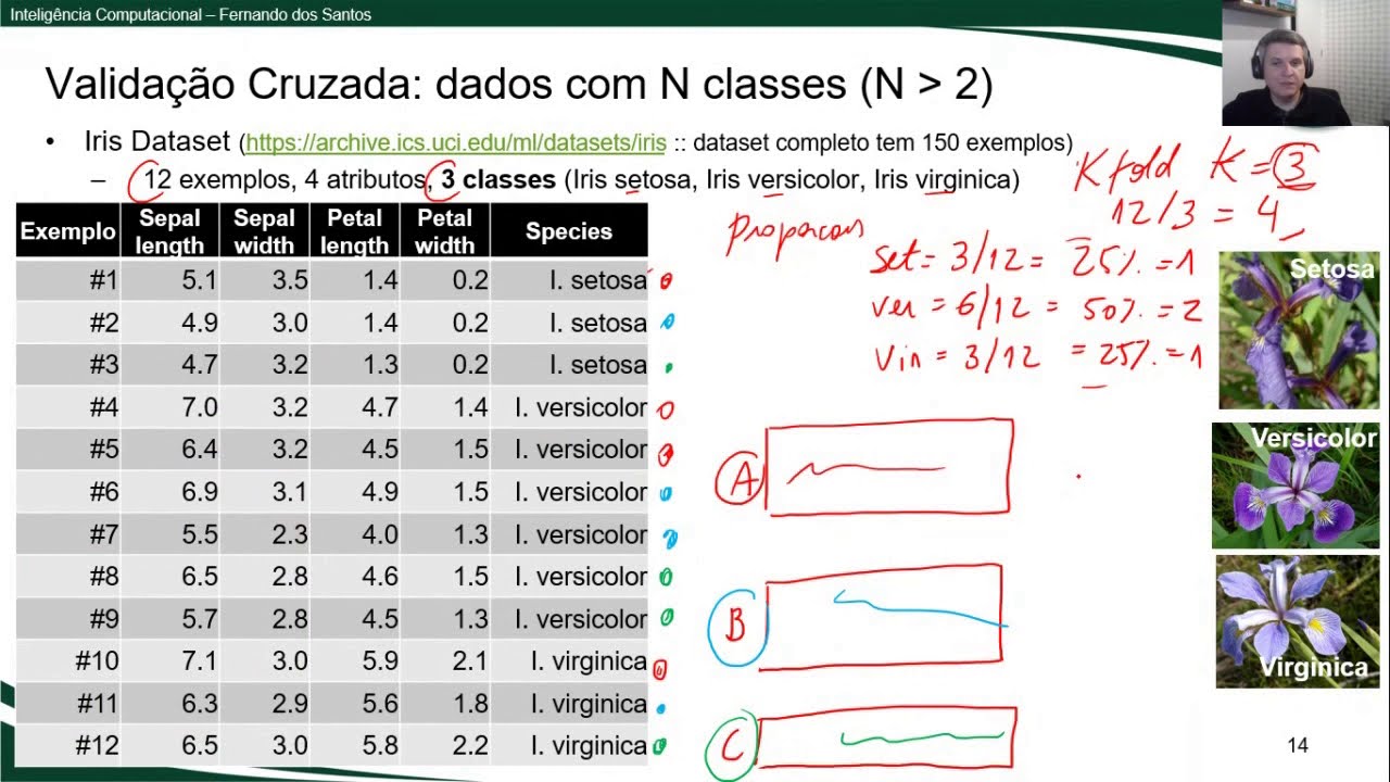 Avaliação de Modelos Preditivos: Matriz de confusão e validação cruzada em dados com N classes