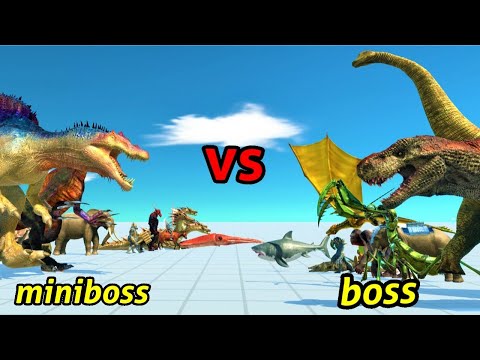 Every second boss vs their boss factions ARBS Animal Revolt Battle Simulator