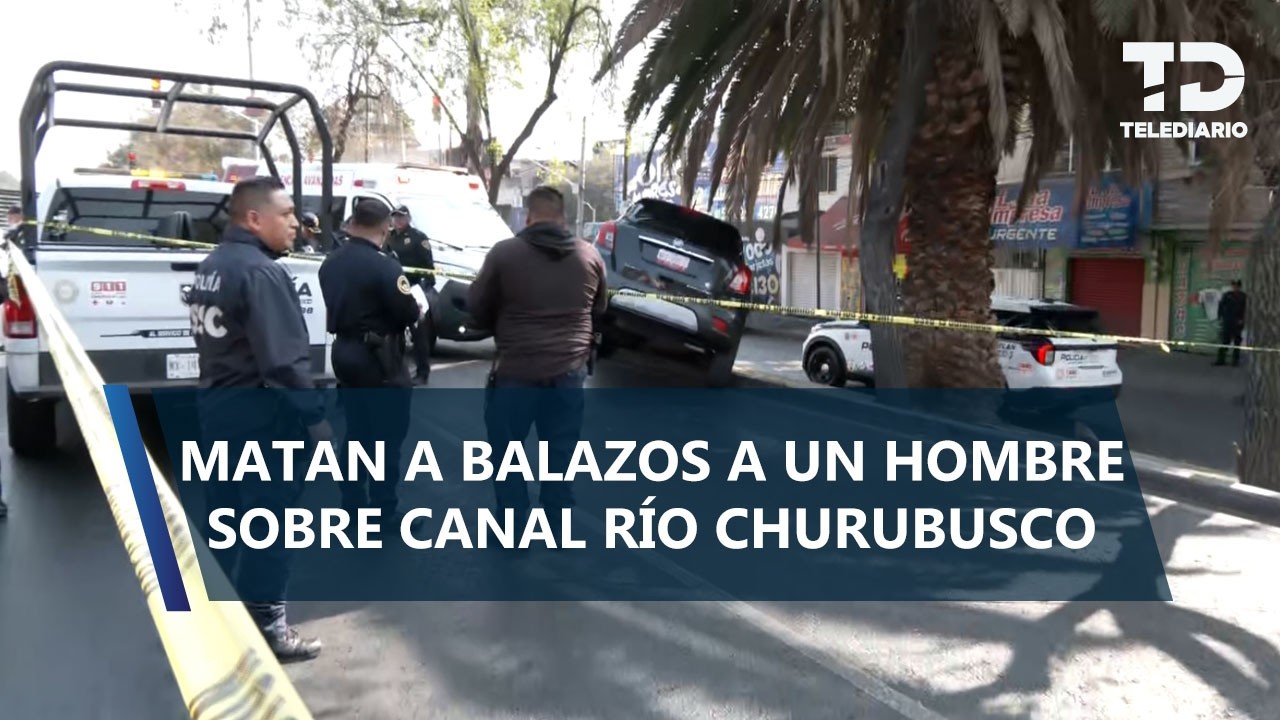 Hombre es asesinado a balazos sobre canal Río Churubusco en Iztacalco; hay otra persona herida
