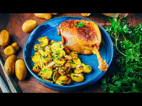 Confit de canard et pommes de terre sarladaises (DORDOGNE 24 RPZ)