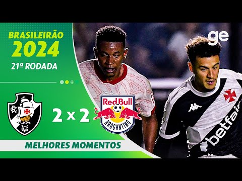Gols e lances de Vasco da Gama x Red Bull Bragantino