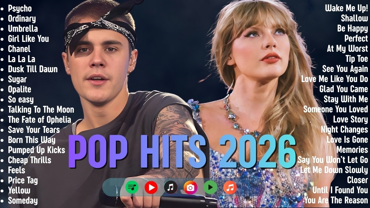 Spotify Trending Hits 2026🍇🎧Best Pop Songs🔥Taylor Swift, Justin Bieber, Selena Gomez |Billboard Hits
