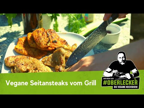 Rezept für Saftige SeitanSteaks vom Grill. Mein Fleischersatz Klassiker für das perfetkte Grillfest