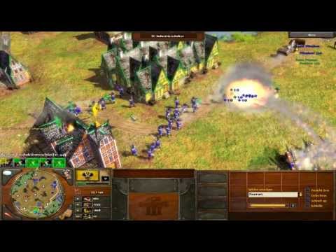 Age of Empires III Raketen-Gameplay - Viertes Zeitalter Push - Multiplayer, Online 1vs1