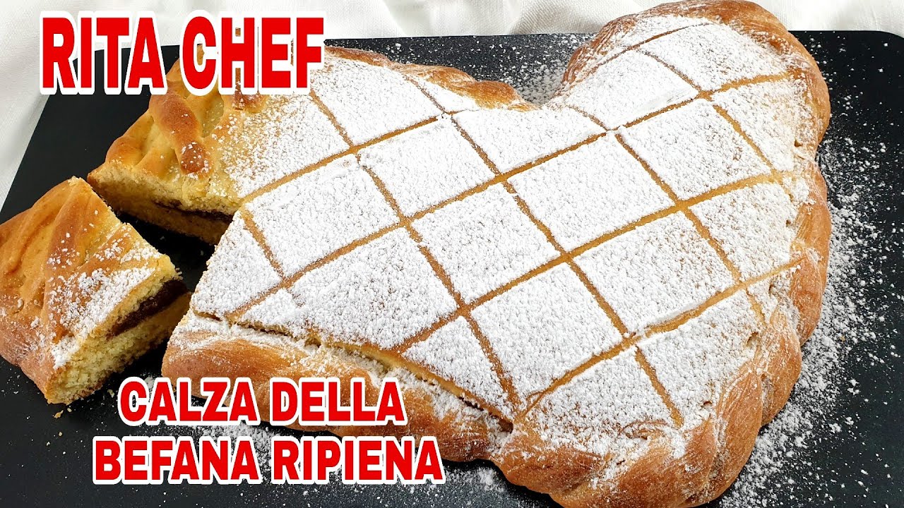 CALZA DELLA BEFANA RIPIENA⭐RITA CHEF | Deliziosa, si scioglie in bocca!