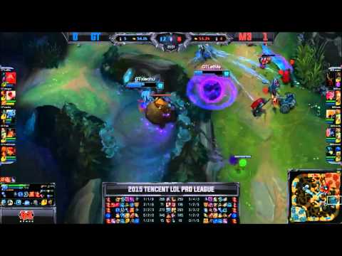 M3 Dade Amazing 1v2 Mechanic With Azir vs GT 2015 LPL SPRING