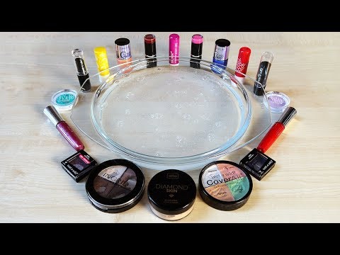 Mixing Makeup Into Clear Slime ! Recycling In Clear Slime ! SATISFYING SLIME VIDEO | Tanya St Video