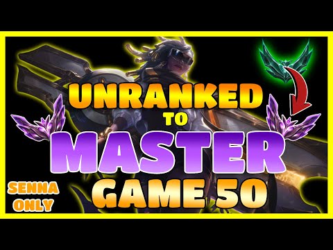 UNRANKED TO MASTER SENNA ONLY NO DUO Q GAME 50 (35W/14L) | FINALY HITING DIAMOND ?