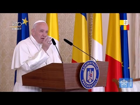 Rencontre du pape François avec les autorités de Roumanie