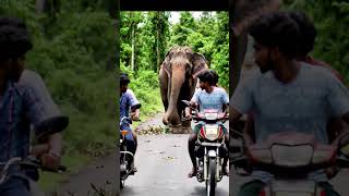 Wild Elephant Attack Car in Brazil AI Video #animation #wildlife #animals #elephant #funny #ai