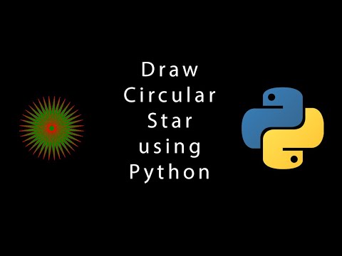Lets Draw Circular Star Using Python Turtle