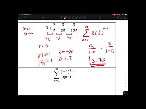 PC U10 11 Infinite Geometric Series Test